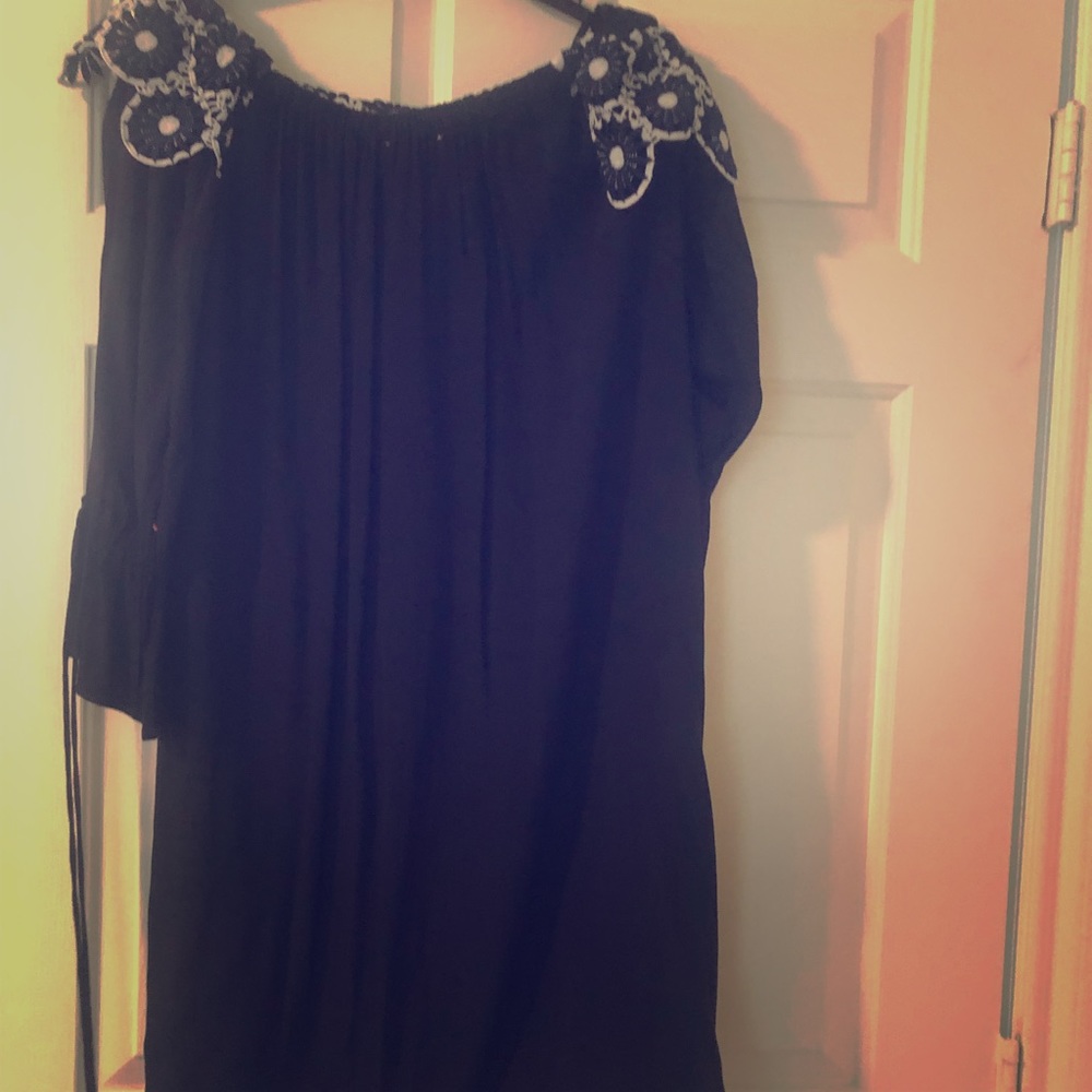 Navy blue Spanish style Loft dress